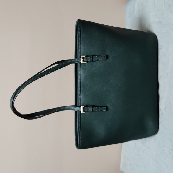 Michael Kors Jet Set Travel Tote Racing Green NWT - Picture 5 of 11